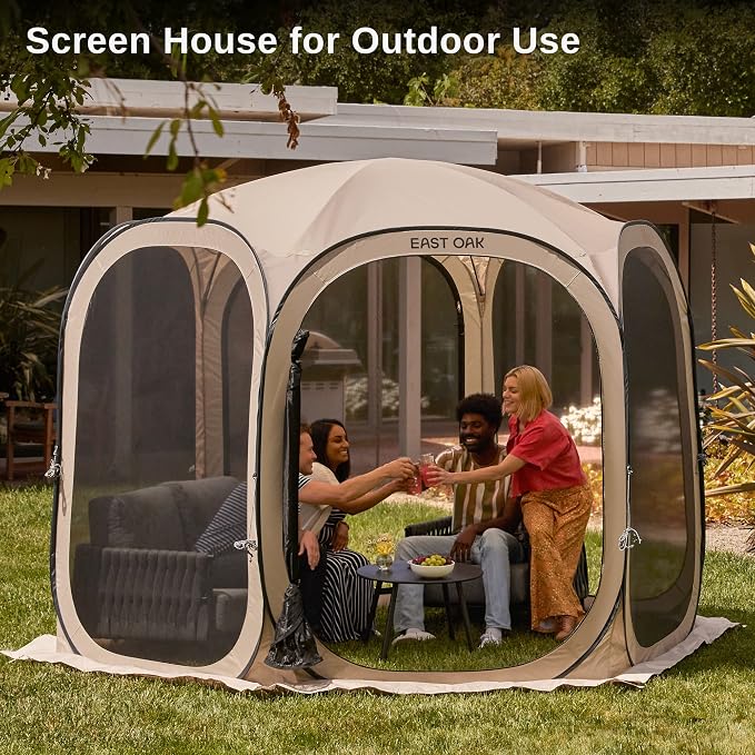 EAST OAK Screen House Tent Pop-Up, Portable Screen Room Canopy Instant Screen - Image 2