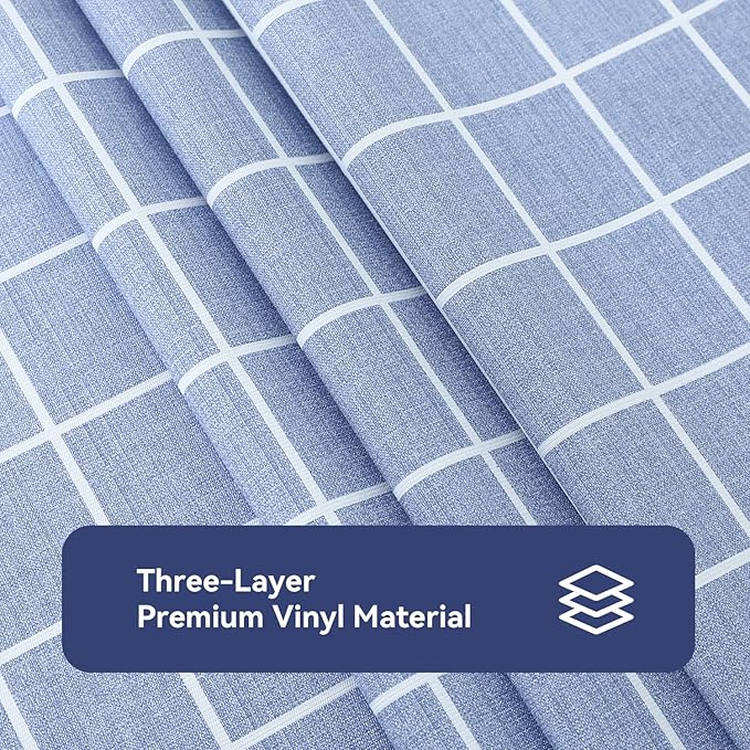 Romanstile Rectangle Vinyl Tablecloth, 100% Waterproof Oil-Proof Checkered - Image 6