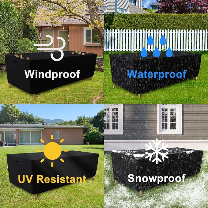 Tempera Patio Furniture Cover, Outdoor Table And Chair Covers Waterproof - Image 6
