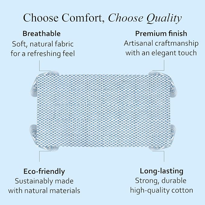 CPC Tablecloth 100% Cotton 70x118 Inch Indian Block Print Rectangle Table Cover - Image 6
