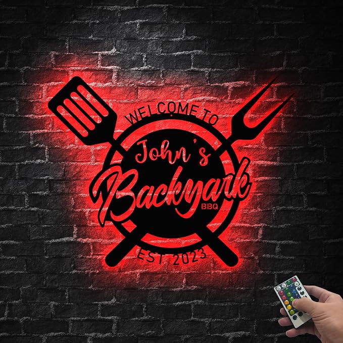 Personalized Backyard BBQ Sign - Image 2