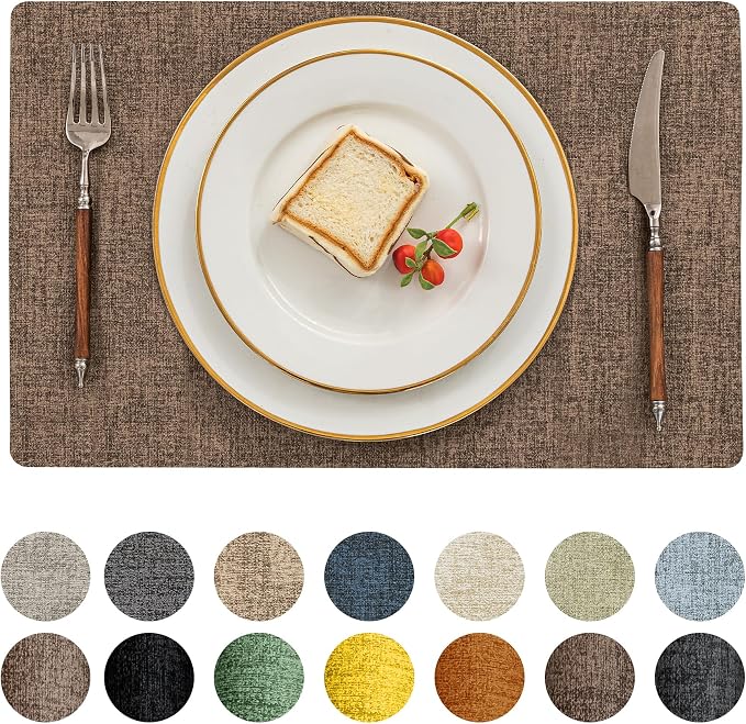 Romanstile Vinyl Placemats Set of 4-12 X 17 Inch by Romanstile