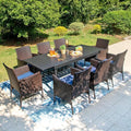 Sophia & William 9 Pieces Expandable Patio Dining Set by SophiaWilliam