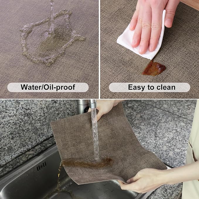 Homaxy Faux Leather Heat Resistant Placemats - Image 4