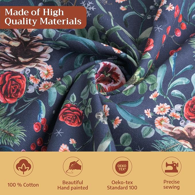 Maison d' Hermine Table Cloth Rectangle Table 100% Cotton 60 x 90 Inches Fall - Image 3