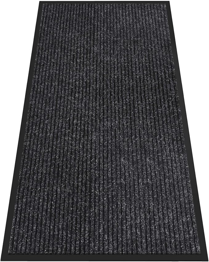 Indoor Outdoor Door Mat, Rubber Backing Non Slip Front Door Mat Outside Entrance by HOMEK