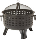 Amazon Basics 27 inch Steel Round Lattice Fire Pit by AmazonBasics