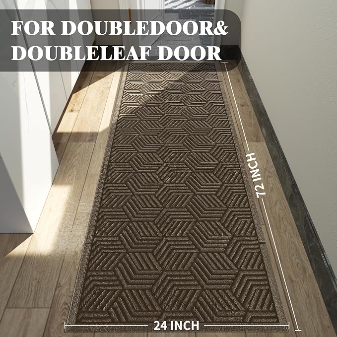 Yimobra Outdoor Indoor Runner Mat 72x24, All-Season Waterproof Entrance Mat - Image 2