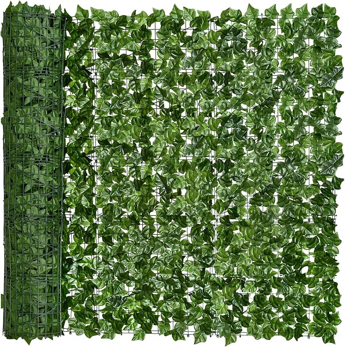 DearHouse Artificial Faux Ivy Hedge Privacy Fence Wall Screen, Leaf and Vine by DearHouse