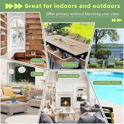 Casaphoria 72" H x 47" W Metal Privacy Screen, Freestanding Outdoor Screen - Image 8