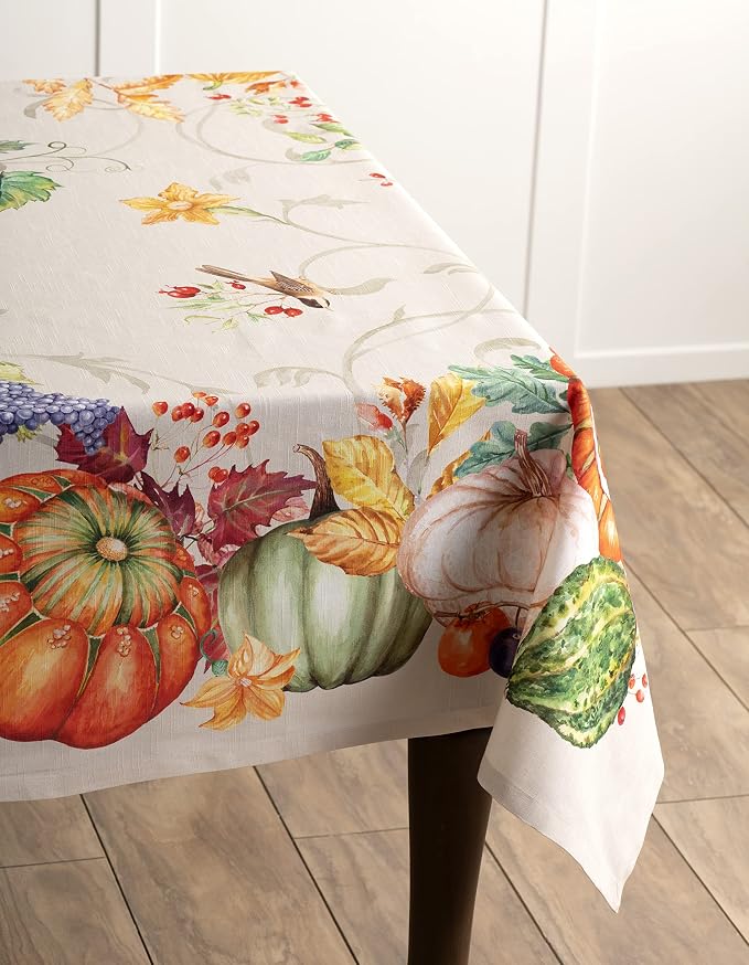Maison d' Hermine Table Cloth Rectangle Table 100% Cotton 70 x 90 Inches Fall - Image 7