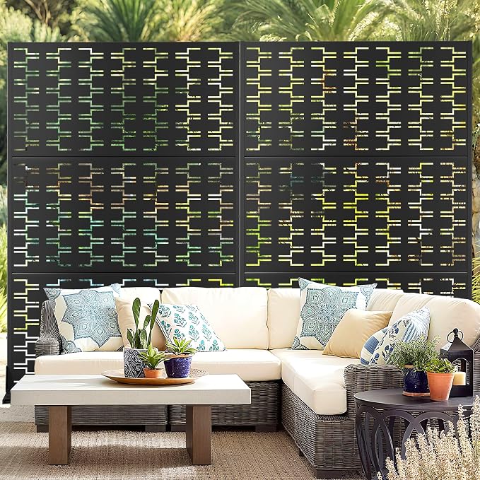 Outdoor Privacy Screen, Freestanding Privacy Fence Panels - Image 8