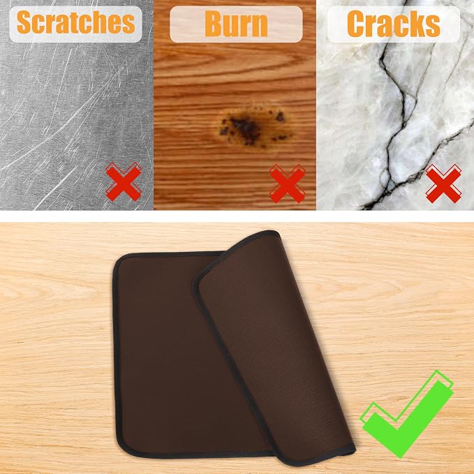 Coffee 25x19.5 Inches Heat Resistant Blackstone Griddle Mat, Air Fryer & Indoor - Image 5