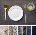 LEXMORE Placemats Set of 4 Vinyl/Plastic Woven Place Mats by lexmore