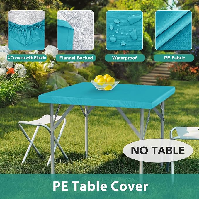 LUSHVIDA 2 Packs Vinyl Card Tablecloth - Image 8