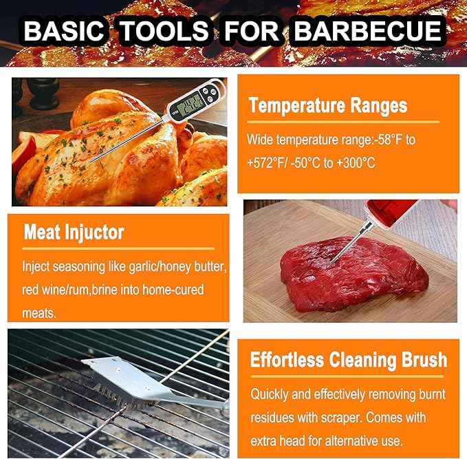 grilljoy 24PCS BBQ Grill Tools Set - Image 5