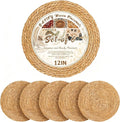 Round Woven Placemats 12 inch Set of 6 by MARSCOOL