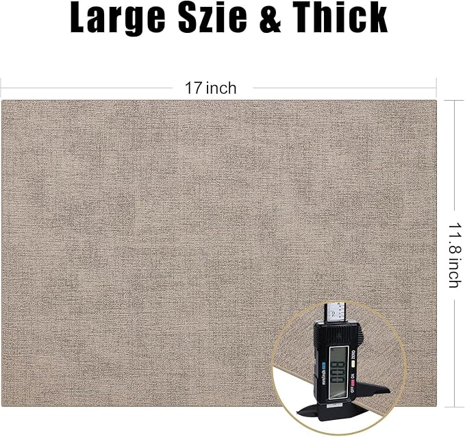 Homaxy Faux Leather Heat Resistant Placemats - Image 5