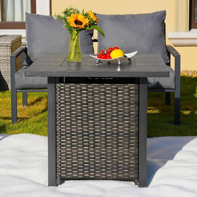 Sundale Outdoor 28 Inch Outdoor Fire Pit Table, 50000 BTU Propane Fire Pits - Image 4