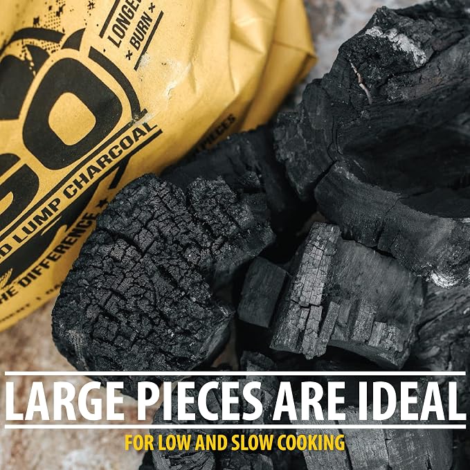FOGO Super Premium Hardwood Lump Charcoal, Large Sized Lump Charcoal - Image 6