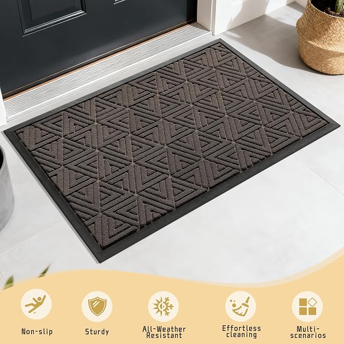 Yimobra Large Door Mat 36x24, All-Weather Waterproof Non-Slip Welcome Matt - Image 7