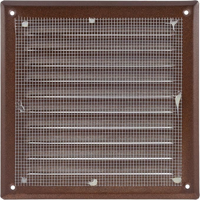 Square Ventilation Grille / 6" x 6" Inch Inside Measurement/Brown Metal Air - Image 3
