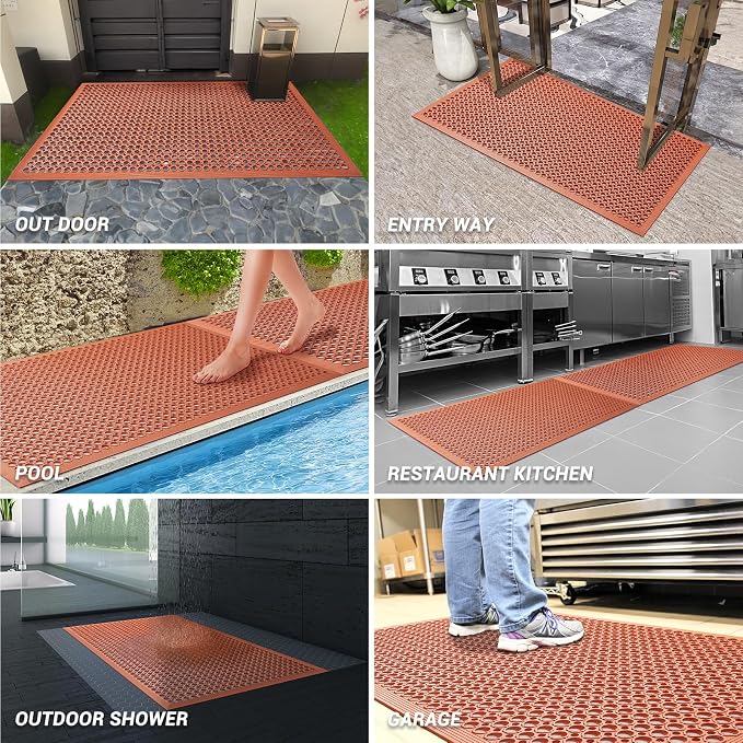 Rubber Floor Mats Anti-Fatigue Kitchen Floor Mat New Bar Floor Mats Commercial - Image 6