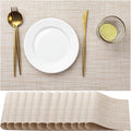 LEXMORE Placemats Set of 12 Vinyl/Plastic Woven Place Mats by lexmore