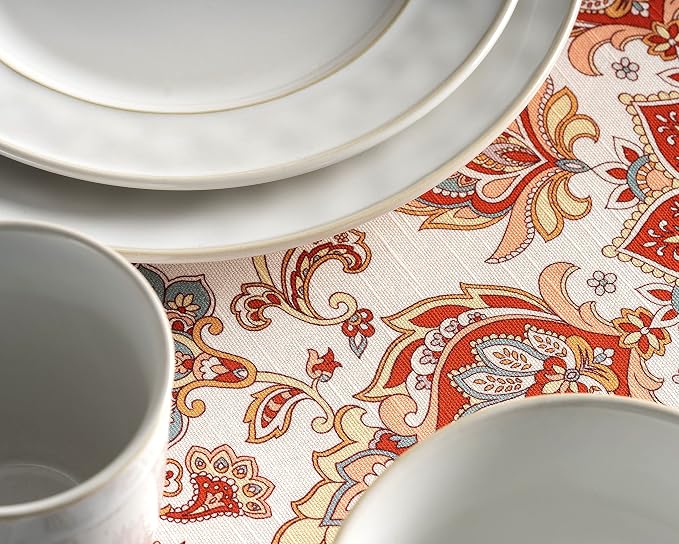 Maison d' Hermine Table Cloth Round Table 100% Cotton 63 Inches Fall Tablecloth - Image 9