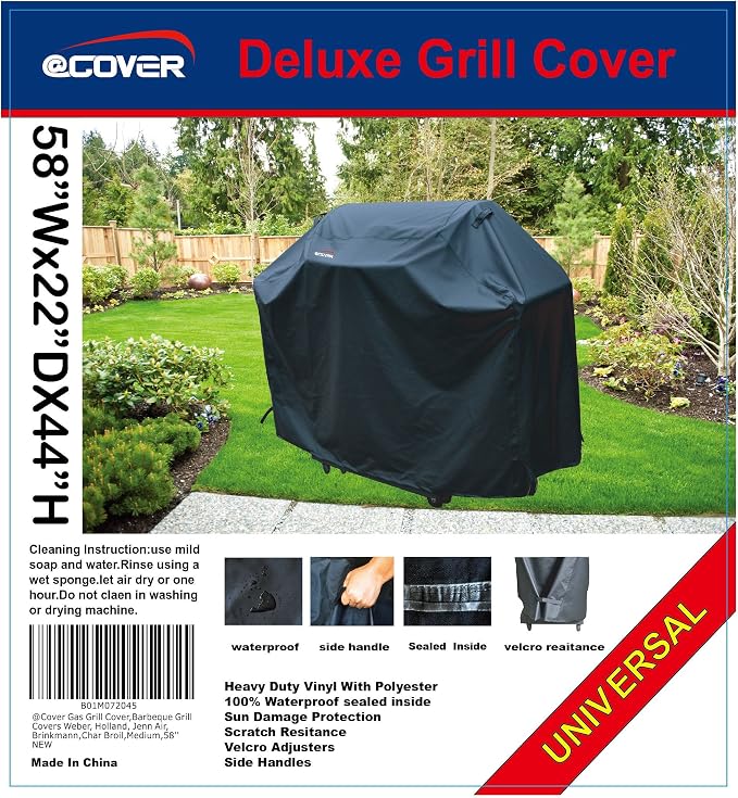 Grill Cover, Heavy Duty Waterproof Barbeque Grill Covers Fits Weber, Jenn Air - Image 6