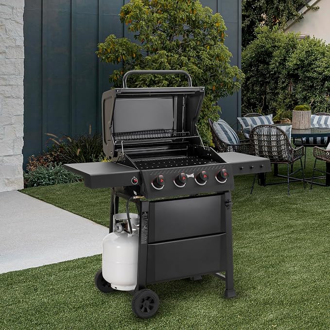 4 Burner Gas Grill, 000 BTU Outdoor BBQ Grill - Image 2
