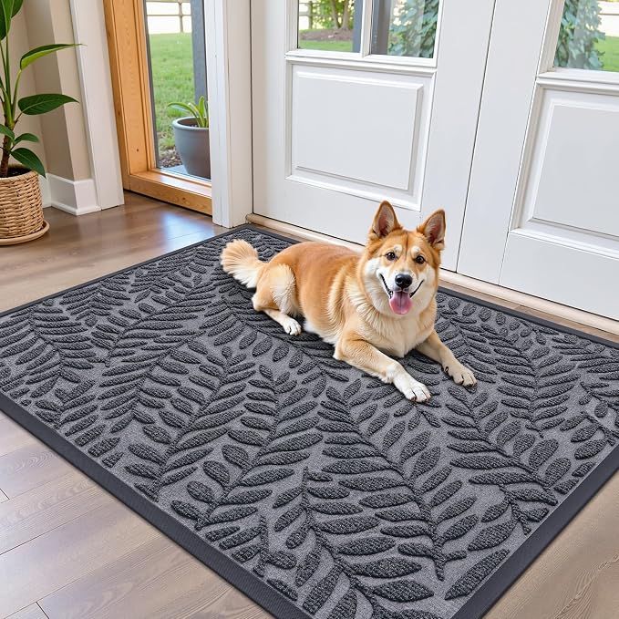 OLANLY Door Mat Indoor Outdoor Entrance, Waterproof All-Weather All-Season by OLANLY