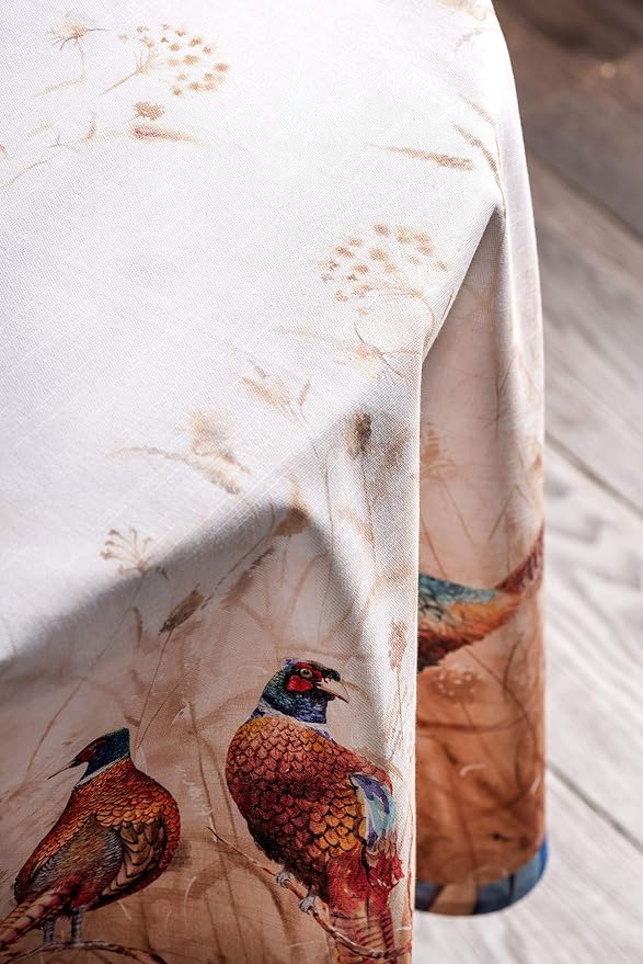 Maison d' Hermine Table Cloth Round Table 100% Cotton 63 Inches Fall Tablecloth - Image 7