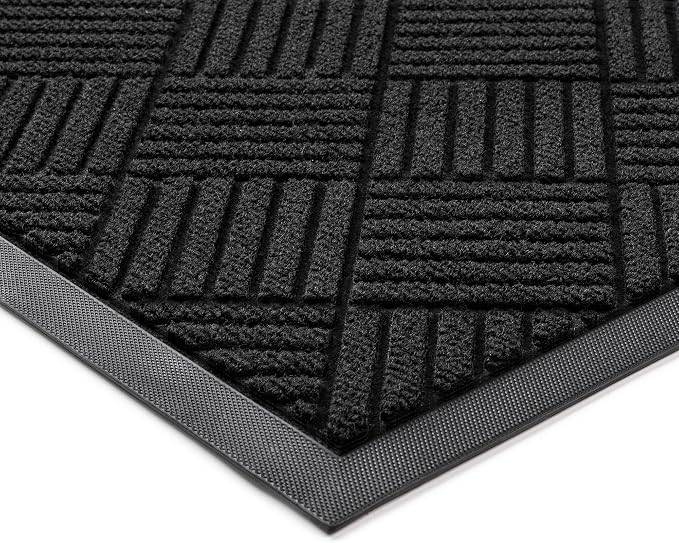 Front Door Mat, Heavy Duty Indoor Outdoor Doormat, Stain and Fade Resistant by 100pointONE