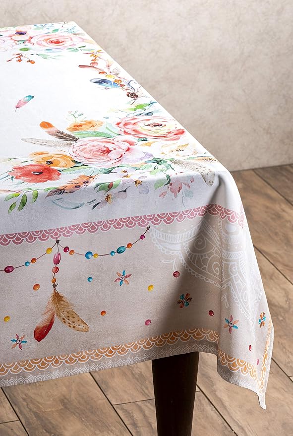 Maison d' Hermine Table Cloth Square Table 100% Cotton 54 x 54 Inches - Image 7