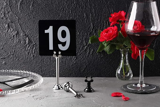 New Star Foodservice 27761 Triton/Ring-Clip Table Number Holder/Number - Image 4