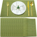 Placemats Set of 12, Heat and Stain Resistant Indoor/Outdoor Place mats by BxzanDya-LifeSmartMaker