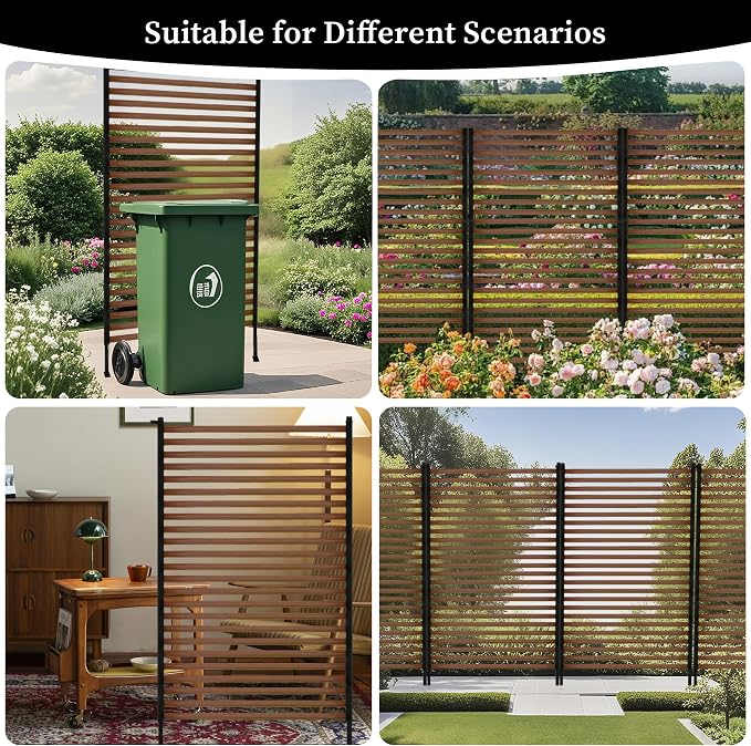 Outdoor Privacy Screens, 3.28FT X 6FT Decorative Privacy Fence Panels - Image 6