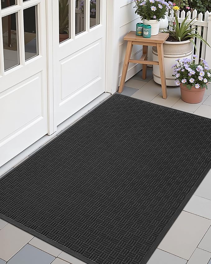Color&Geometry Large Front Door Mat Outside Entrance, Heavy Duty Non Slip Low by COLORG