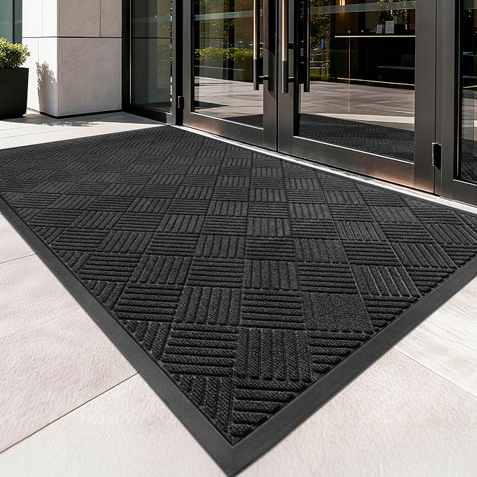 Front Door Mat, Heavy Duty Indoor Outdoor Doormat, Stain and Fade Resistant - Image 2