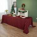 Classic Gingham Buffalo Tablecloth Fabric by Essifunia