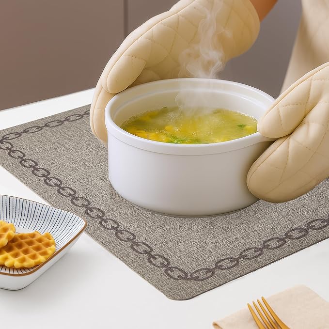 Placemats Set of 4, Heat Resistant & Waterproof Table Mats - Image 2