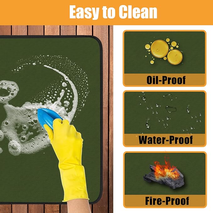 Heat Resistant Mats for Countertop and Grill Table, Fireproof Grill Mats for - Image 6