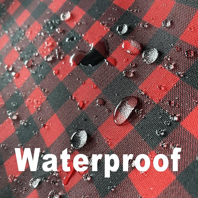 Red Gingham Christmas Plaid Tablecloth - Image 2