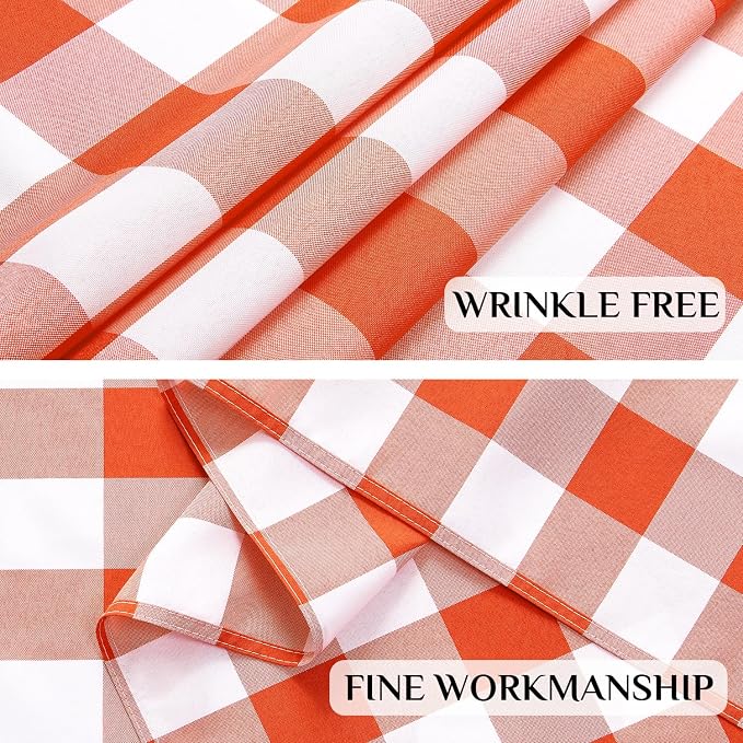 Softalker Gingham Checkered Tablecloth Rectangle - Image 5