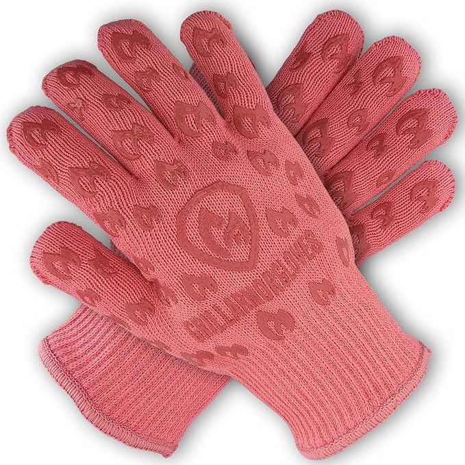 Grill Armor Oven Gloves – 932°F Heat, Fire & Cut Resistant Mitts by GrillArmorGloves