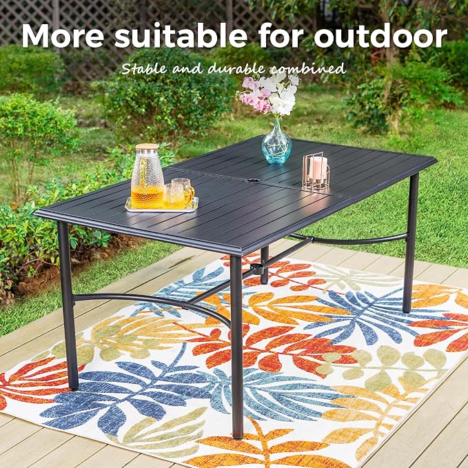 Outdoor Patio Dining Table for 6, Backyard and Porch - Image 8