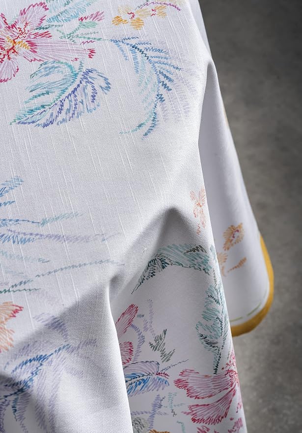 Maison d' Hermine Table Cloth Round Table 100% Cotton 63 Inches Tablecloth - Image 7