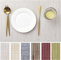 LEXMORE Placemats Set of 4 Vinyl/Plastic Woven Place Mats by lexmore