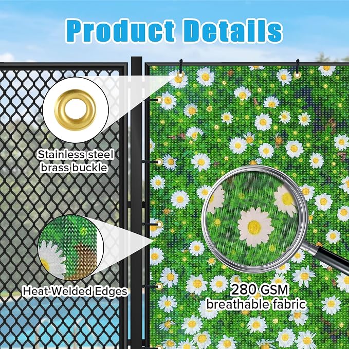 UPGRADE Custom Scenic Privacy Fence Screen - Image 4
